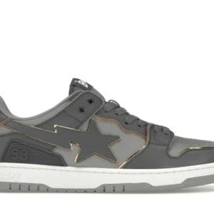 A Bathing Ape Bape SK 8 Sta Grey Gold White