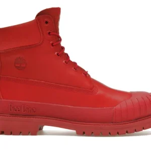 Timberland 6" Boot Premium Bee Line Rubber Toe WP Red Nubuck