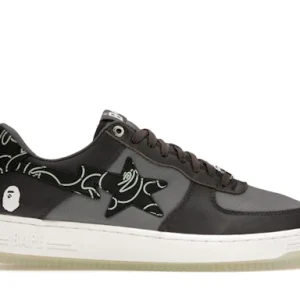 A Bathing Ape Bape Sta Text Code Camo Charcoal