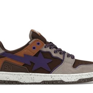 A Bathing Ape Sk 8 Sta#7 M 2 Brown Purple