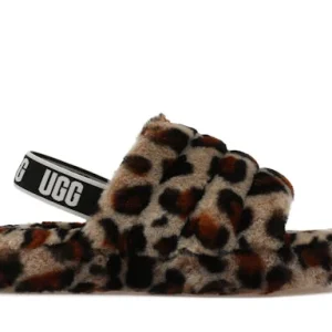 UGG Fluff Yeah Slide Leopard Amphora (Kids)