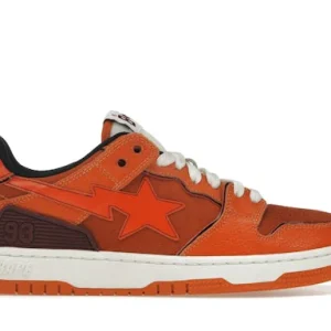 A Bathing Ape Bape SK 8 Sta Orange Brown